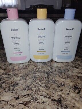 NIB Dermasil Body Cream Trio Lot - Brighten, Restore, Nourish (3 Pack)New